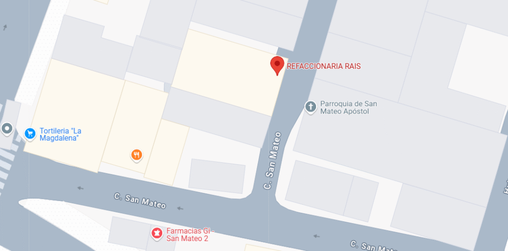 Refaccionaria Rais Azcapotzalco